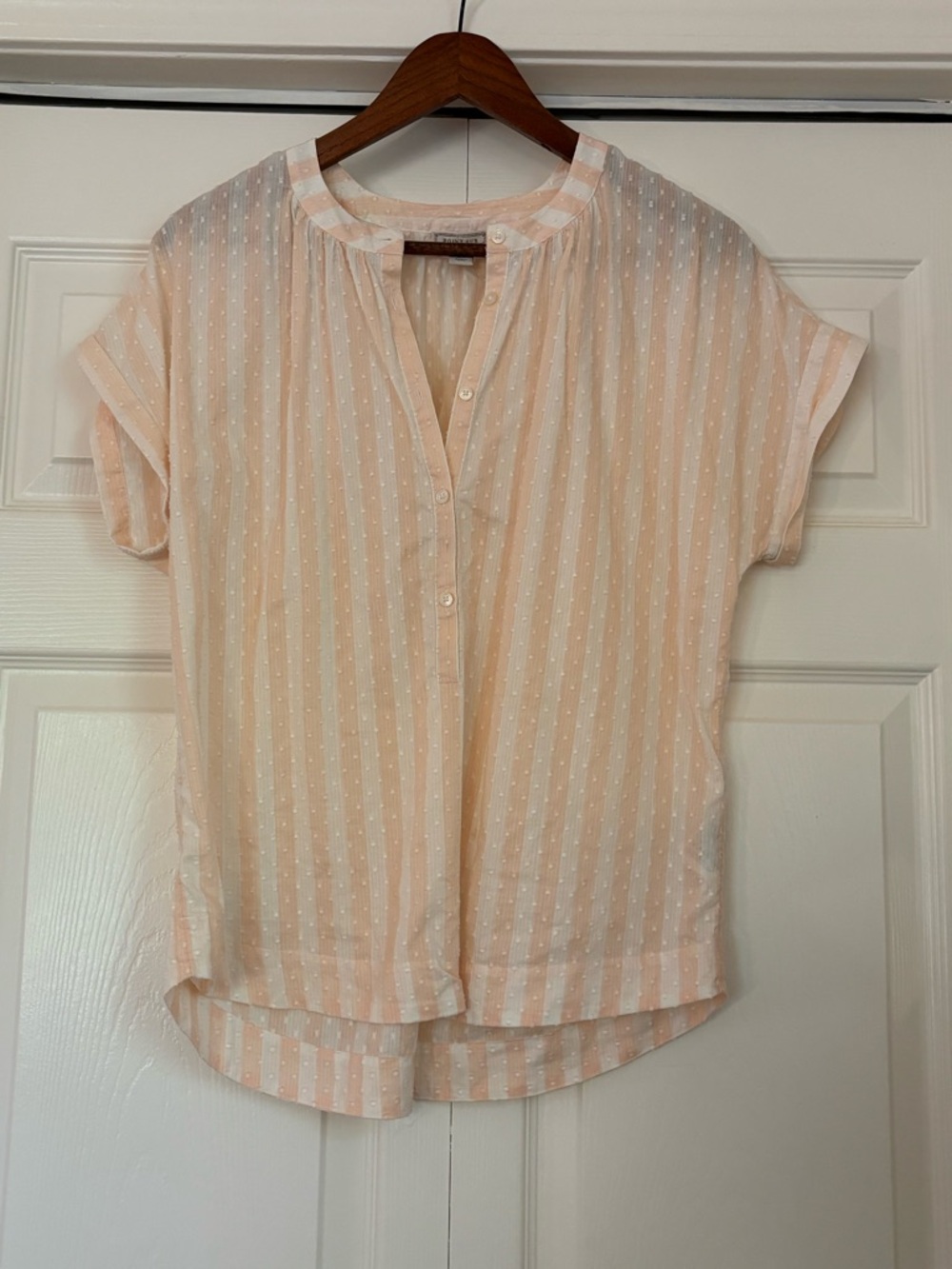Point Sur XS Blush Pink Striped Blouse